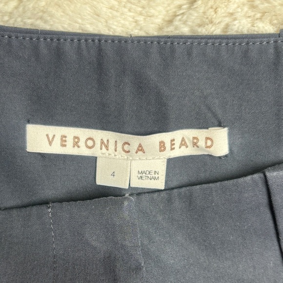 Veronica Beard Mahary High-Waisted ink color Pants - Picture 4 of 10
